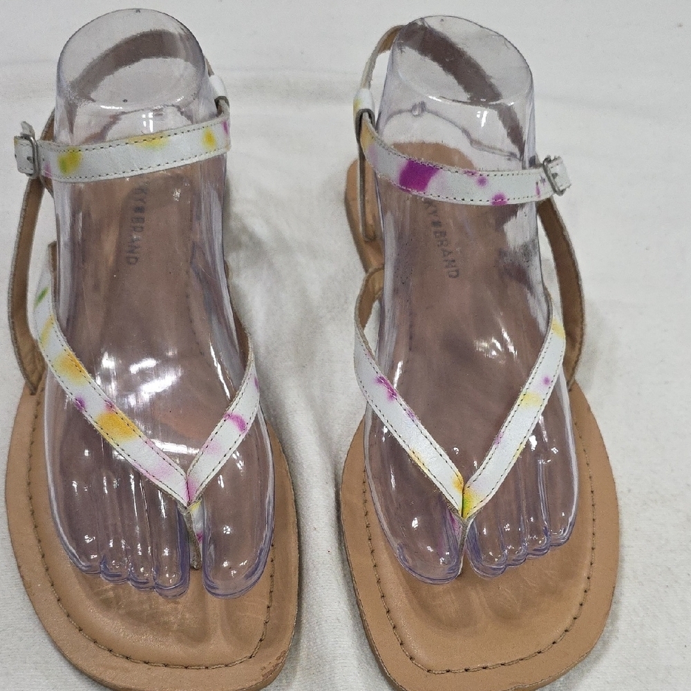 Lucky Brand Women's Multicolor Sandals  Buckles‎ Beachy Summer Sz 9? EUC READ